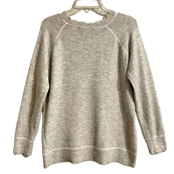 Staccato Size Large Pullover Sweater Gray Chewed Hems Soft Lightweight G… - Picture 5 of 8
